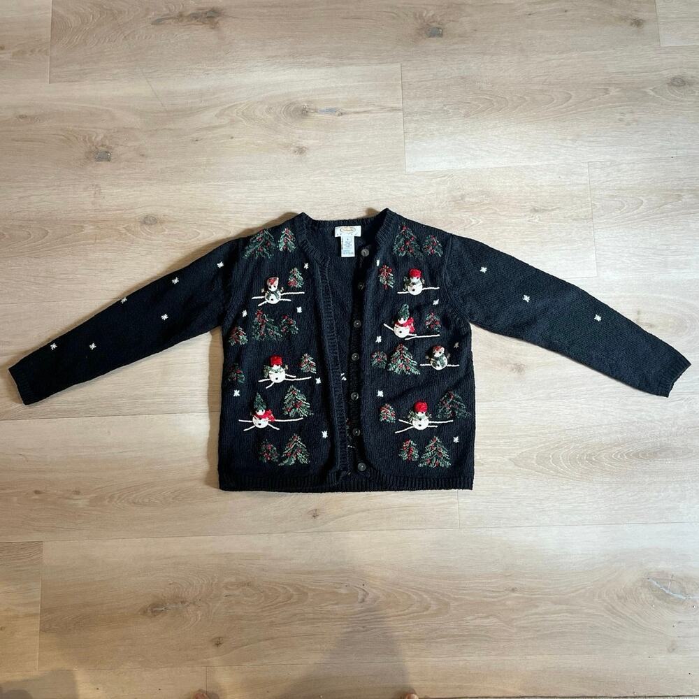 Talbots small black vintage sweater/cardigan
- Christmas